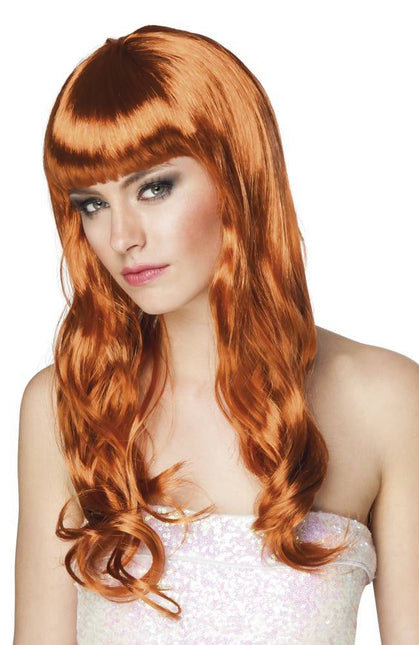 Parrucca capelli lunghi rame