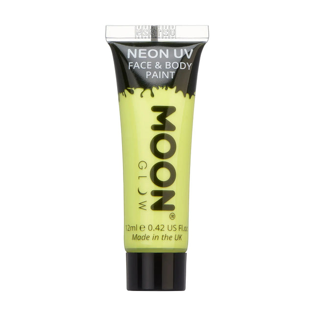 Moon Glow Pastel Neon UV Face Paint Giallo pastello 12ml