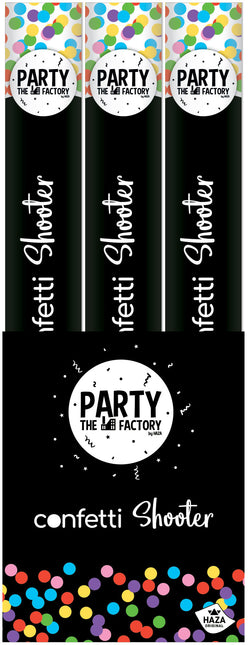 Cannone di coriandoli colorati 40 cm