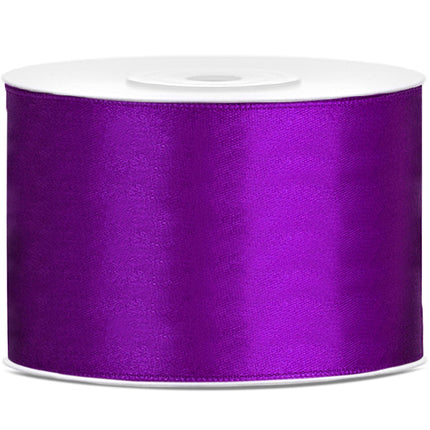 Nastro di raso viola 50mm 25m
