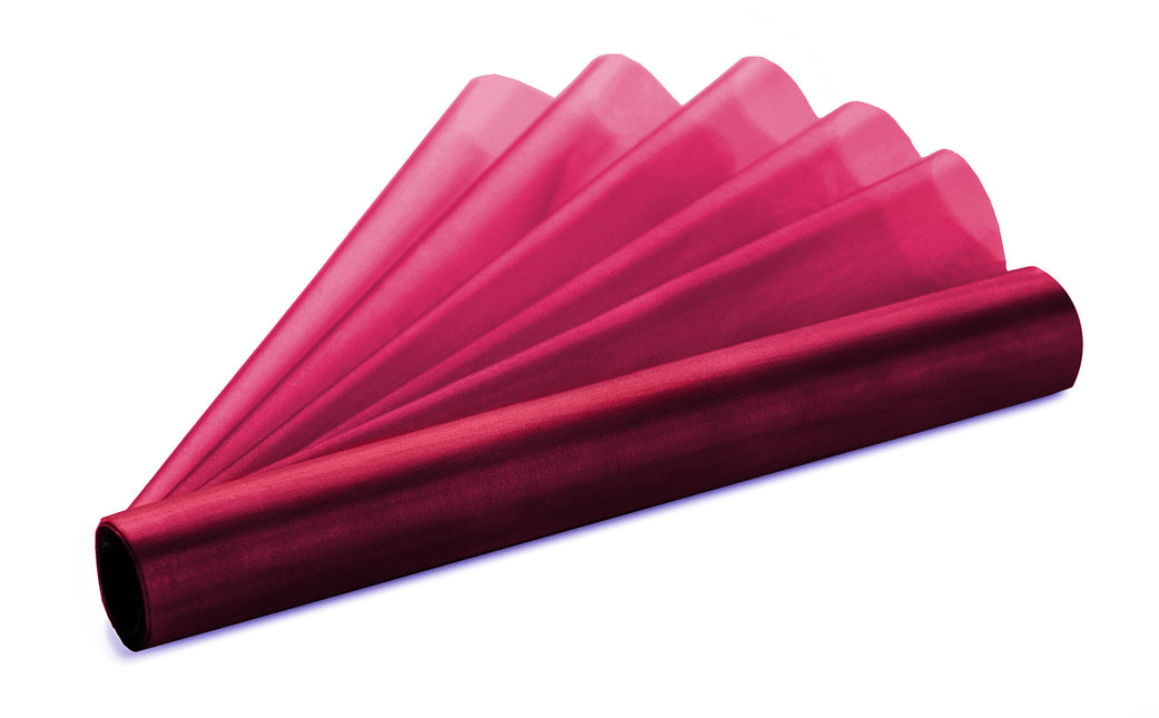 Tessuto Organza Rosso Bordeaux 36cm 9m
