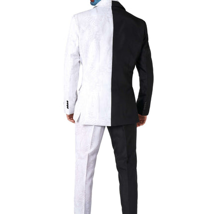 Tuta Two Face bianca e nera da uomo <tc>Suitmeister</tc>