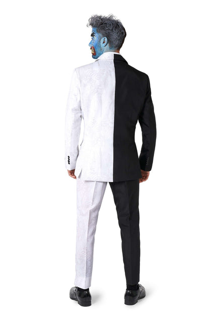 Tuta Two Face bianca e nera da uomo <tc>Suitmeister</tc>