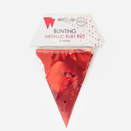 Flagline rosso metallizzato 3m