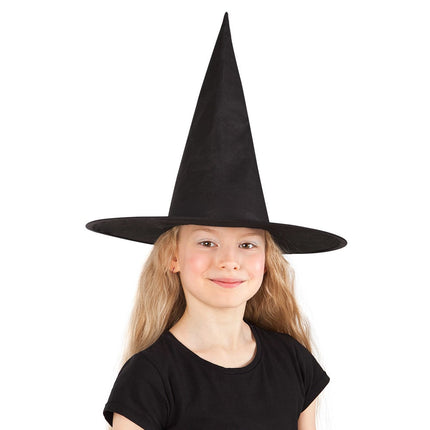 Cappello da strega di Halloween nero bambino