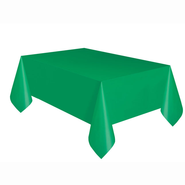 Tovaglia verde in plastica 2,74m