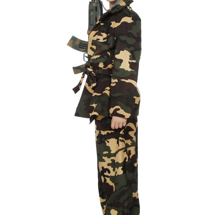 Costume dell'Esercito Bambino Verde