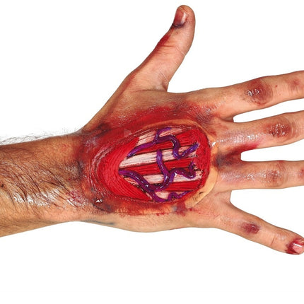 Ferita alla mano di Halloween 10 cm