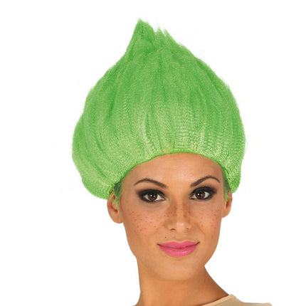 Parrucca Troll Verde