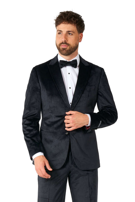 Smoking di velluto nero da uomo <tc>OppoSuits</tc>