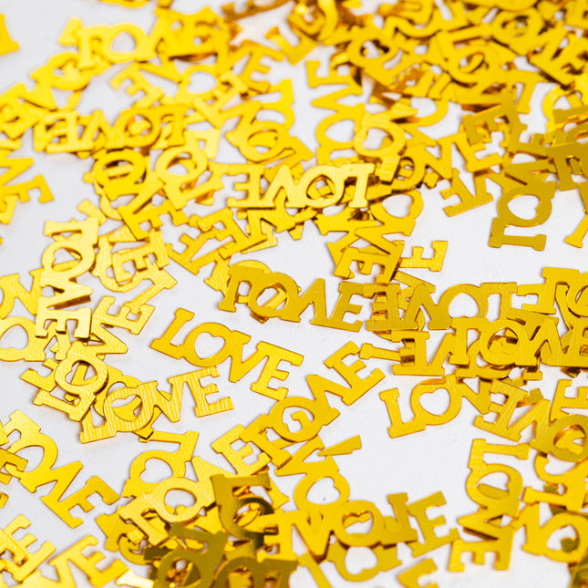 Coriandoli da tavola Love Gold