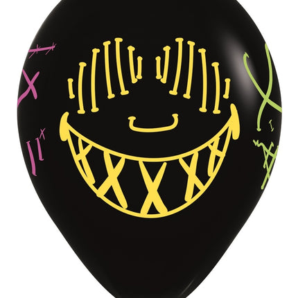 Palloncini Maschere Neon Ink Nero 30cm 25pz