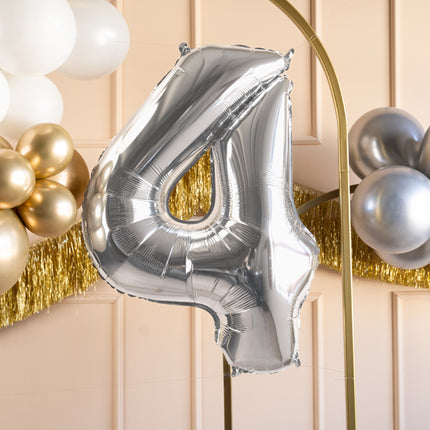 Palloncino a 4 anni Silver vuoto 72 cm