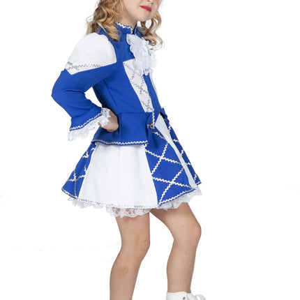 Costume da majorette ragazza blu