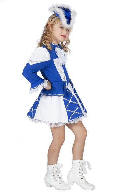 Costume da majorette ragazza blu