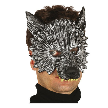 Mezza maschera da lupo per Halloween