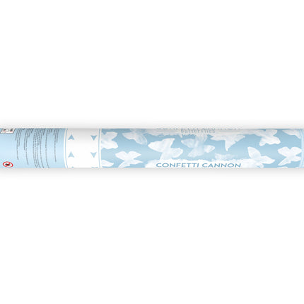 Coriandoli Cannone Farfalle Bianco 40cm