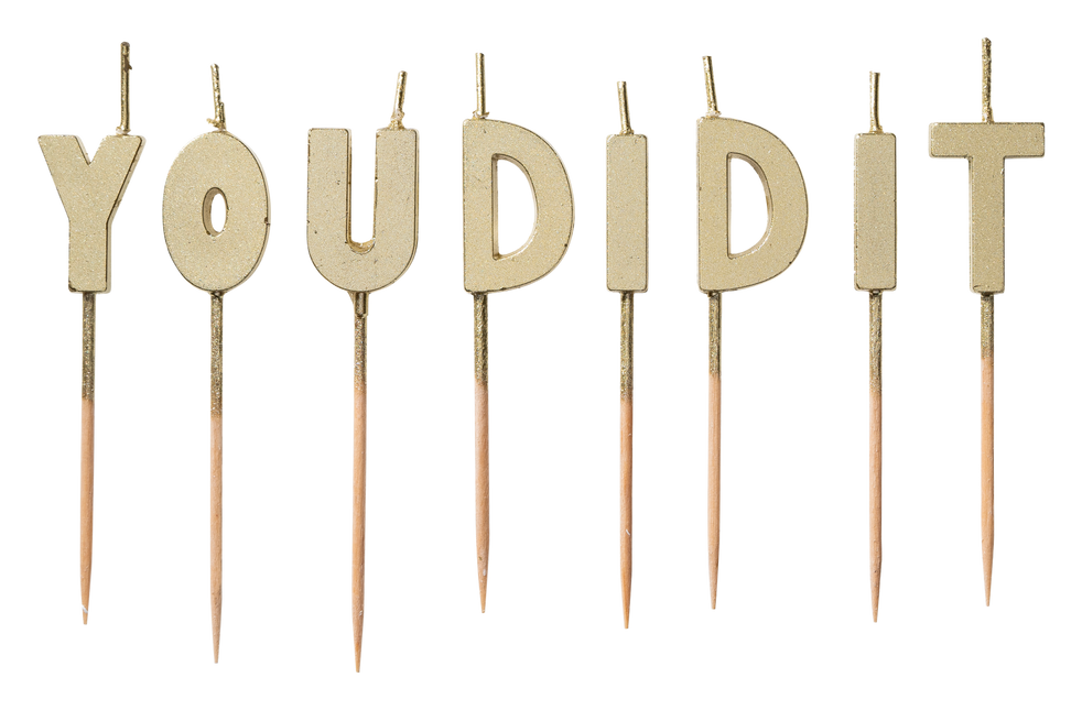 Candele passate You Did It 14cm