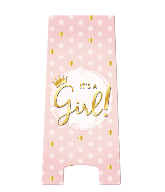 Segno di pericolo It's A Girl 58 cm