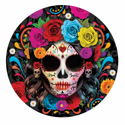 Piatti di Halloween Testa di Morte 23 cm