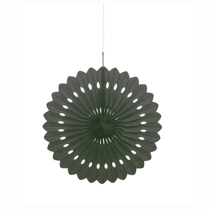 Ventaglio di carta nero 40 cm