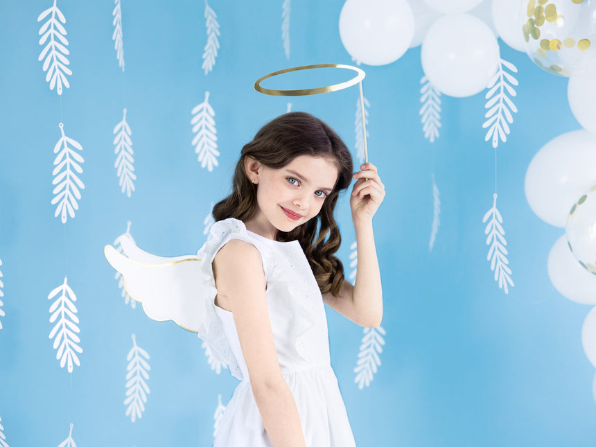 Foglie appese Decorazione bianca 1,8 m