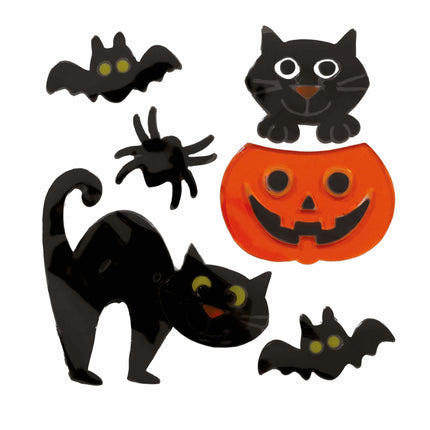 Animali per la decorazione della finestra di Halloween