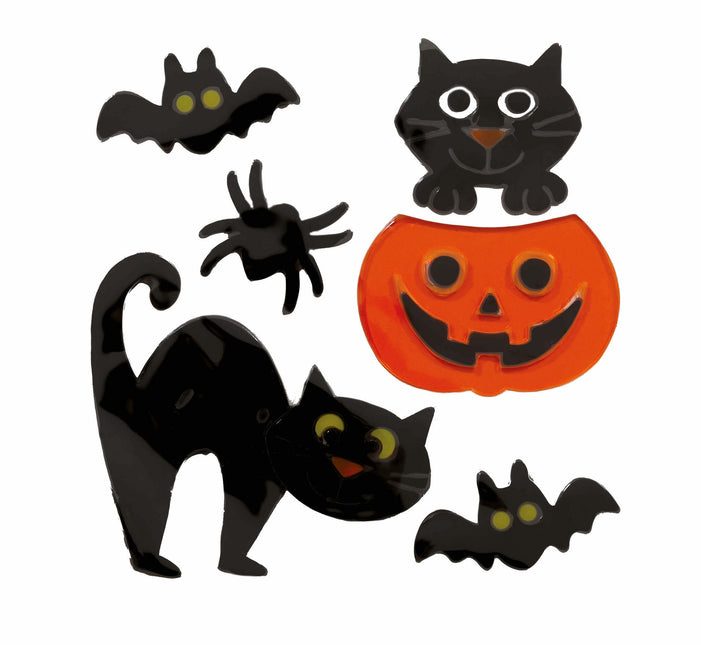 Animali per la decorazione della finestra di Halloween