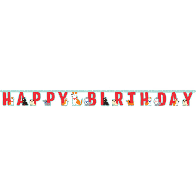 Ghirlanda di Buon Compleanno Cani 2,2m