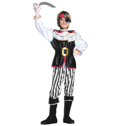 Costume da pirata Red White Boy