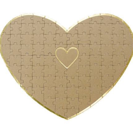 Puzzle del cuore del libro degli ospiti 45 cm