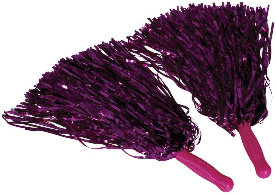 Pompon fucsia 2 pezzi