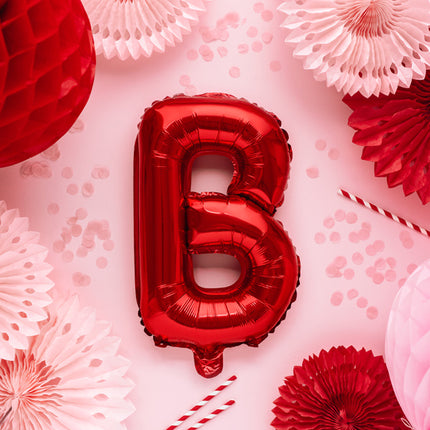 Palloncino in foil Lettera B Rosso Vuoto 35cm