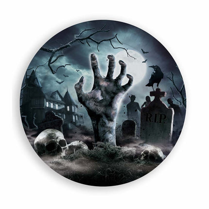 Piatti del cimitero di Halloween 23 cm 6 pezzi