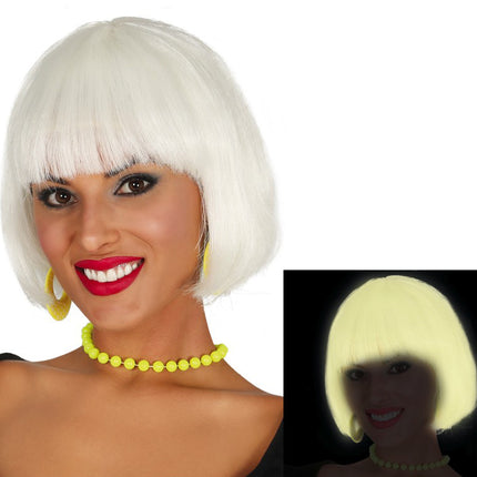 Parrucca Bob di Halloween che brilla al buio