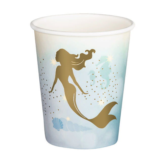 Bicchieri a sirena di carta 210ml 10pz
