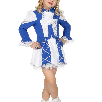 Costume da majorette ragazza blu