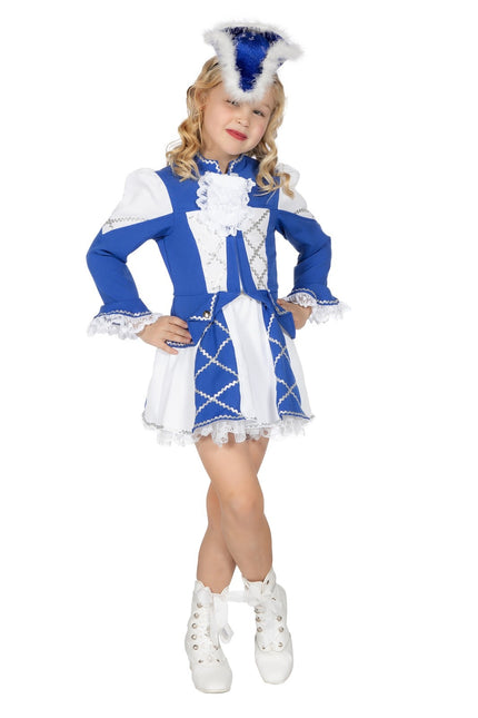 Costume da majorette ragazza blu