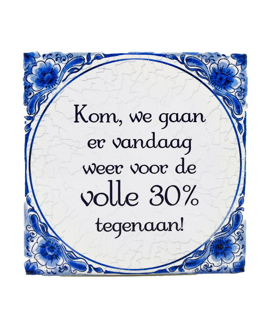 Piastrella blu Delft 30% 14,5 cm