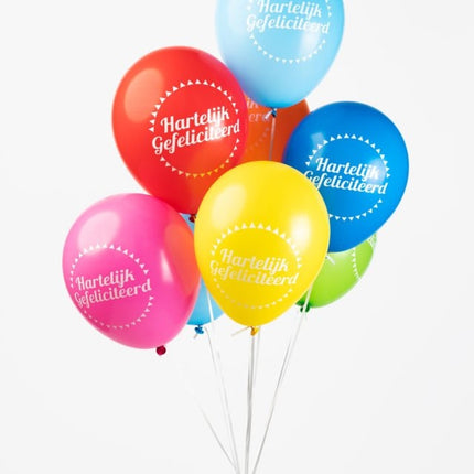 Palloncini colorati Happy Birthday 30,5 cm 8 pezzi
