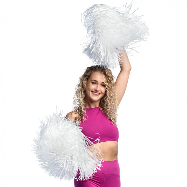 Pompon bianco 46 cm