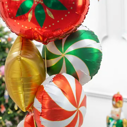 Pallone di Natale a elio vuoto 45 cm
