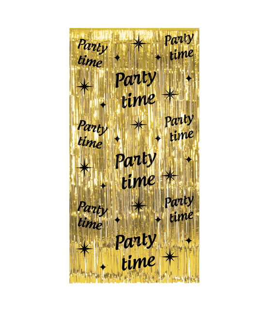 Tenda per porte da festa oro nero