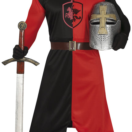 Costume da Cavaliere Blu Rosso Uomo