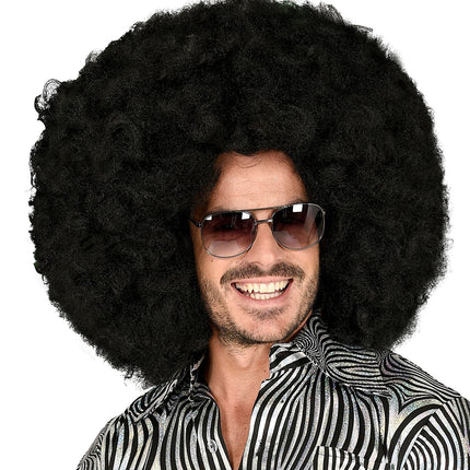 Maxi parrucca afro nera