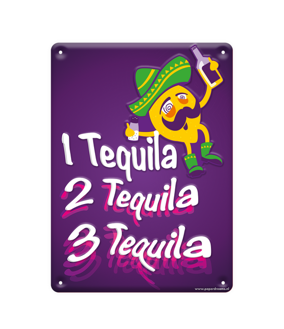 Piatto in metallo Bevi Tequila