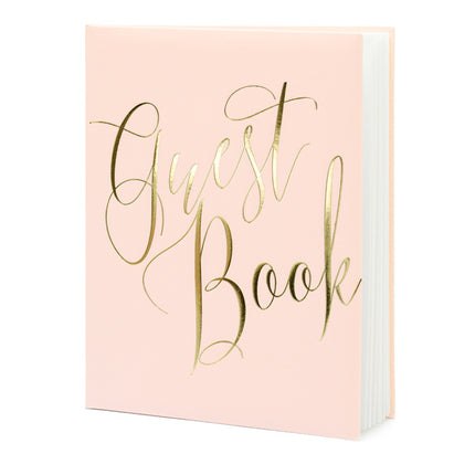 Libro degli ospiti rosa 24,5 cm