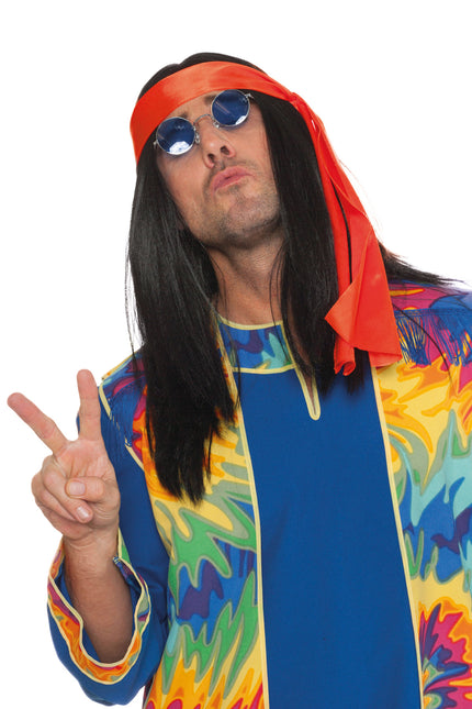 Parrucca Hippie Nera