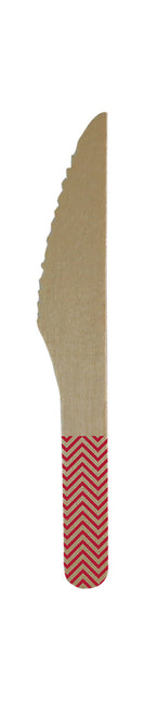 Coltelli di legno rossi 8 pezzi