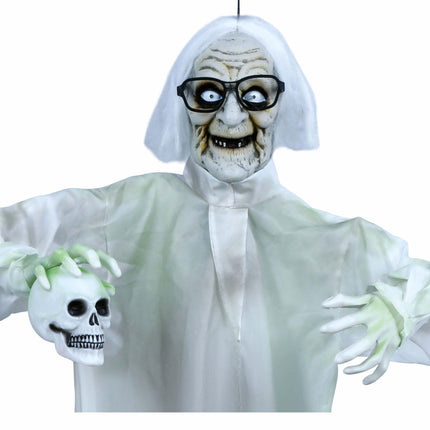 Decorazione appesa di Halloween Dottore con luce e suono 1,5 m